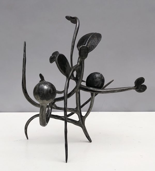 Happy, 2022 -- Wood Sculpture by Nick Taylor