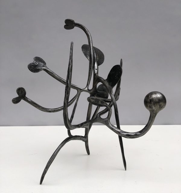 Happy, 2022 -- Wood Sculpture by Nick Taylor